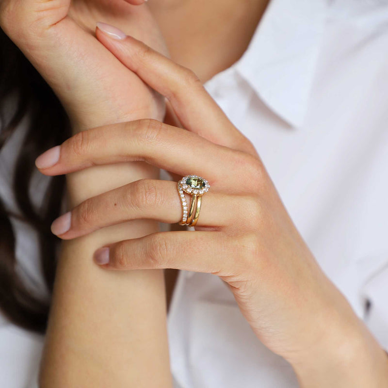 Cushion Shaped Wedding Ring