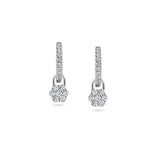 White Gold Mini Diamond Daisy Drops