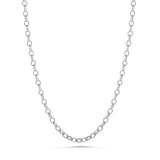 Silver Oval Belcher Chain