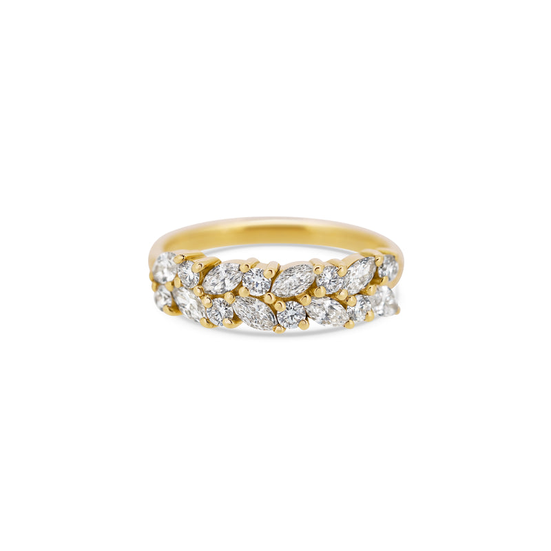 Gold Diamond Wreath Ring