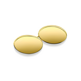 Gold Oval Double Sided Cufflinks