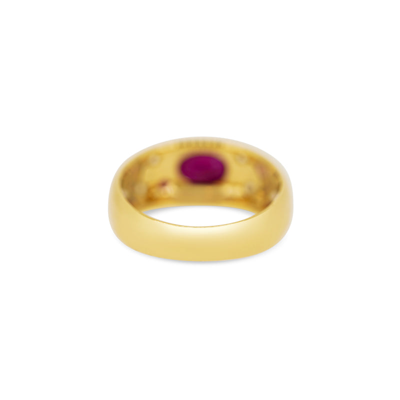 Ruby & Diamond Bombé Ring