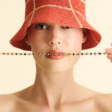 Ribbon Set Rainbow Gemstone Necklace