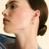 Mint Tsavorite and Diamond Drop Earrings