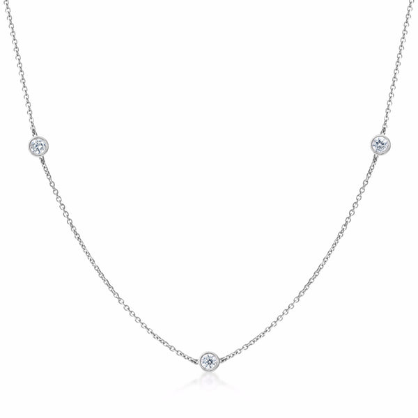 Platinum Diamond Memory Necklace