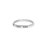 Dot and Dash Diamond Eternity Ring