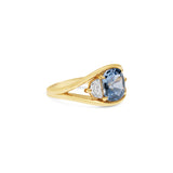 Sapphire and Diamond Cuff Ring