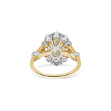 Yellow Diamond Cluster Ring