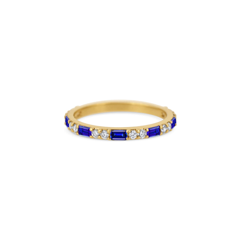 Morse Code Diamond Eternity Ring