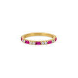 Morse Code Diamond Eternity Ring