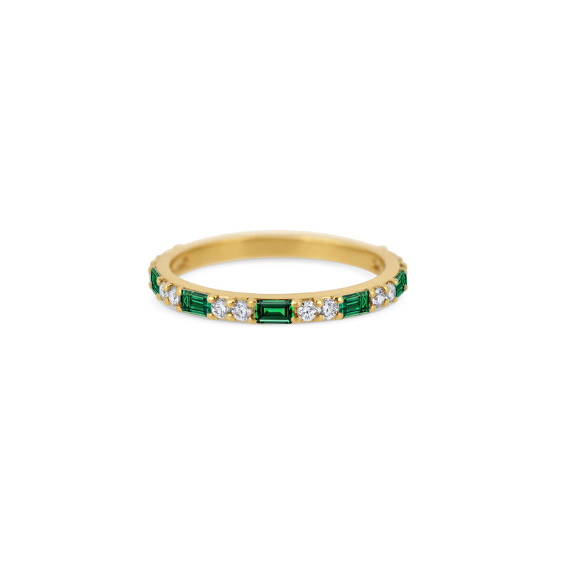 Morse Code Diamond Eternity Ring